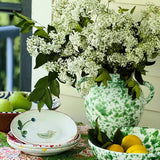Taverna Speckled Two Handled Jug, Green/White
