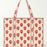 Red and Orange Posy Tote