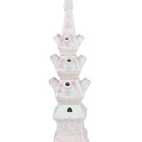 Pale Pink Village Scene Tulipiere