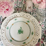 Ivory PIERCED FLORAL DINNERWARE