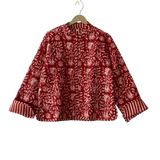 The Charlotte Jacket in Crimson Bloom