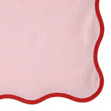 Pink and Red Scalloped Napkins