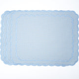 DAHLIA BLUE GINGHAM FABRIC PLACEMAT