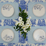 DAHLIA BLUE GINGHAM FABRIC PLACEMAT