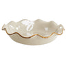 Deck the Halls Scalloped Bowls with 22K Gold Accent