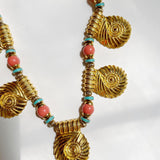 Vintage Gold Shell Necklace