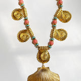 Vintage Gold Shell Necklace
