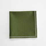 MIRELI GREEN RECTANGLE FABRIC PLACEMAT & NAPKIN SET