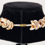 Vintage Women's Natural Clam Shell Choker Necklace 15" Choker Topical Island