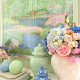 Sakura Ginger Jars in Hydrangea Light Blue