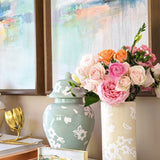 Sakura Ginger Jars in Hydrangea Light Blue