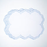 AQUELLE WHITE RECTANGLE FABRIC PLACEMAT