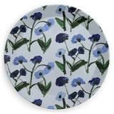 Blue Posey Melamine Plate Set