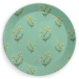Citron Honeysuckle Melamine Plate Set