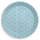 Slate Blue Ivy Manor Melamine Plate Set