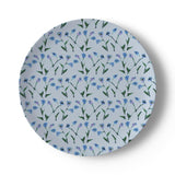 Set of Periwinkle Genevieve China Plates (Set of 2, 4 or 8)
