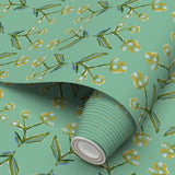 Antonia Wallpaper (Green & Citron)