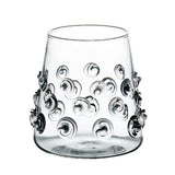 Votive with Glass-Applied Swirls, Set of 4