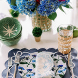 Set of Blue Posey China Plates (Set of 2, 4 or 8)