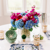 Set of Blue Posey China Plates (Set of 2, 4 or 8)