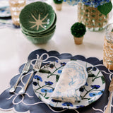 Set of Blue Posey China Plates (Set of 2, 4 or 8)