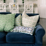 Blue Posey Bolster Pillow