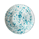 Taverna Speckled Soup Bowl, Turquoise/White, Set of 4