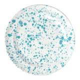 Taverna Speckled Dinner Plate, Turquoise/White, Set of 4
